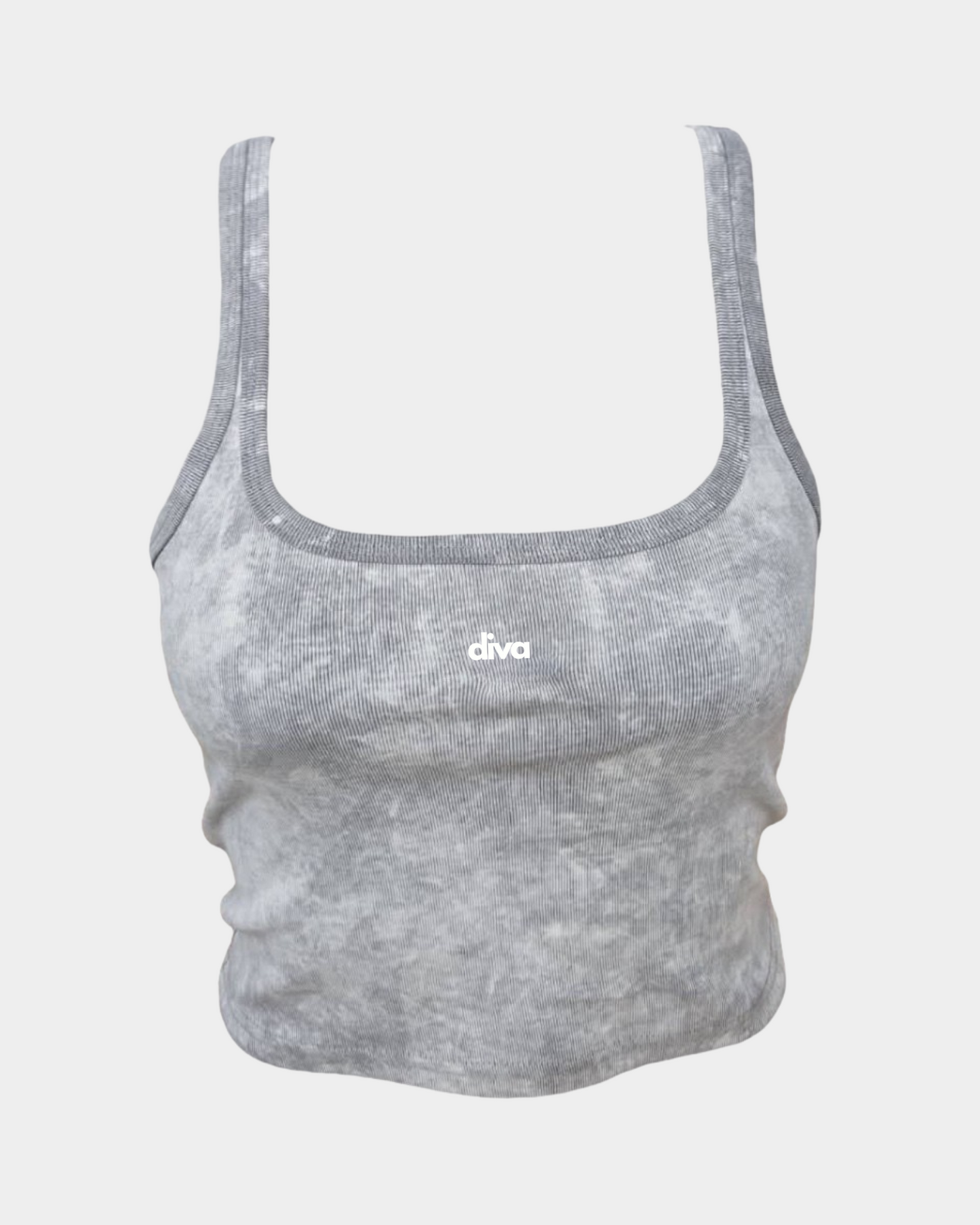 Acid-wash Tank Top (Square Neck)